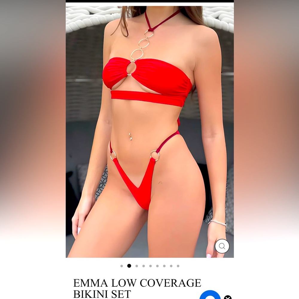 Vasaro Emma Low Cut Bikini Set NWT